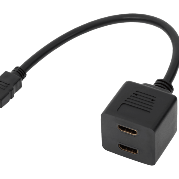 Adaptador HDMI com 2 Entradas Fêmea com 30cm - CABLETECH