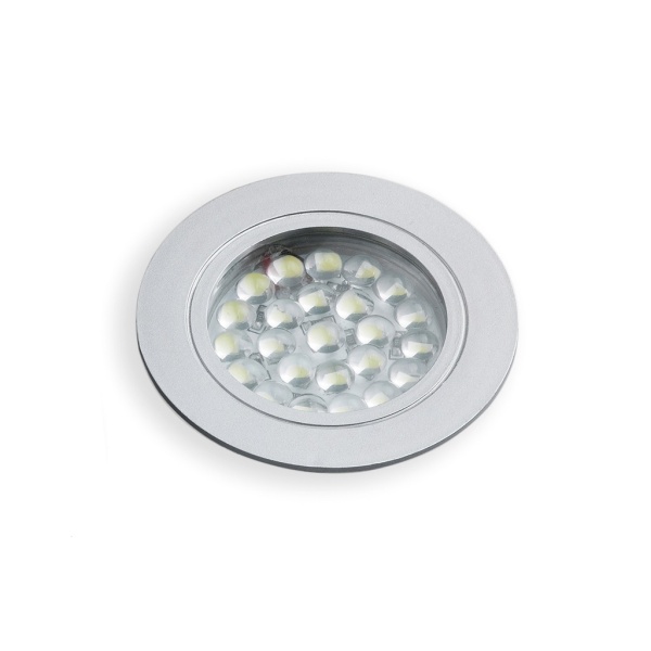 Foco Inox para Embutir 12V 2W 6500K Ra>80 16x68mm Furo 51mm