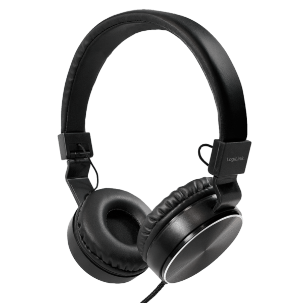 Fone de Ouvido Estéreo Dobrável Preto - LOGILINK