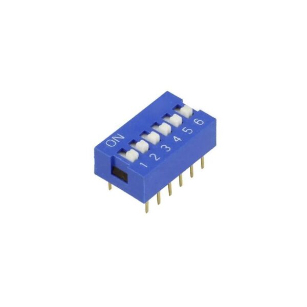 Interruptor Dip-Switch 6 Polos 2 Posições ON-OFF - NINIGI