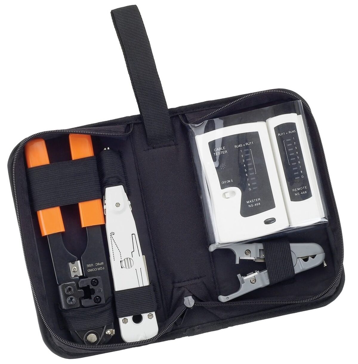 Kit Estojo de Ferramentas de Instalação de Redes com Testador LAN - EQUIP - Image 1