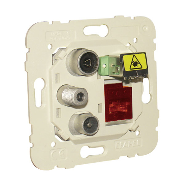 Tomada Mista R-TV-SAT-RJ45 UTP Cat.6 - EFAPEL