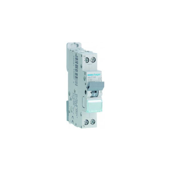 Disjuntor 1 Polo + N 40A Curva C 4.5/6kA - HAGER