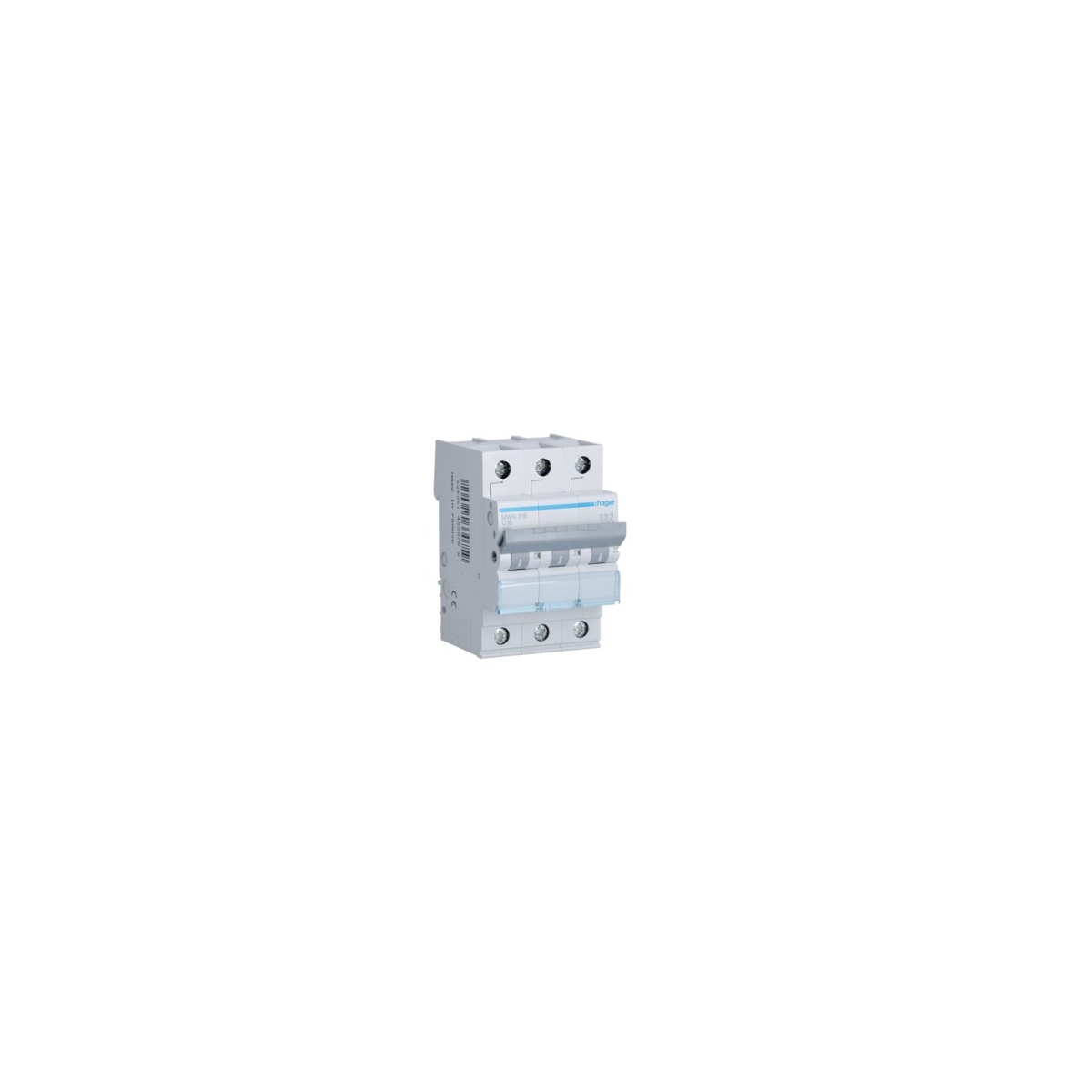 Disjuntor 3 Polos 16A Curva C 3kA - HAGER - Image 1