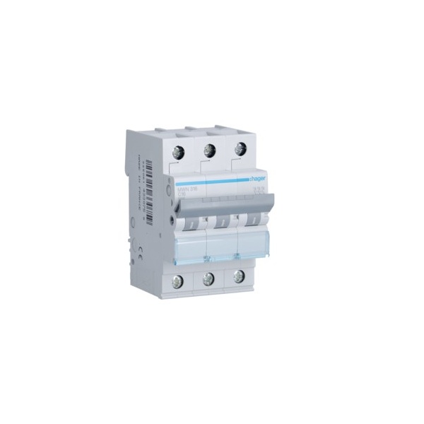 Disjuntor 3 Polos 16A Curva C 3kA - HAGER