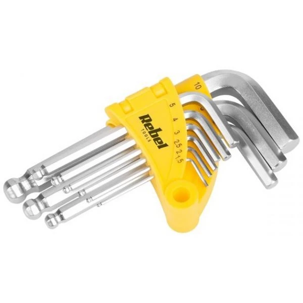 Kit de 9 Chaves Sextavadas (Blister) – REBEL