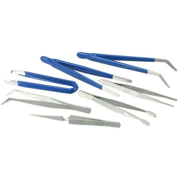 Conjunto de 10 Tipos de Pinças de Precisão – SEKI