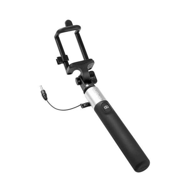 Bastão de Selfie Monopé Preto e Cinza – M-LIFE