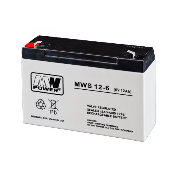 Bateria Chumbo 6V 7.2Ah (151x35x98mm) – MW POWER