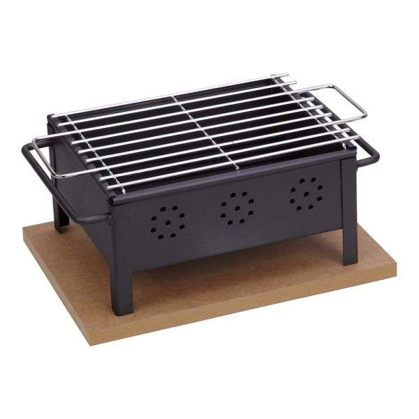 Churrasqueira de Mesa 25x20cm (Grelha Inoxidável) – SAUVIC