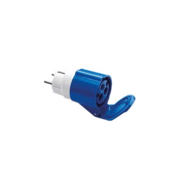 Adaptador Schuko – CEE 16A 2P+T IP20