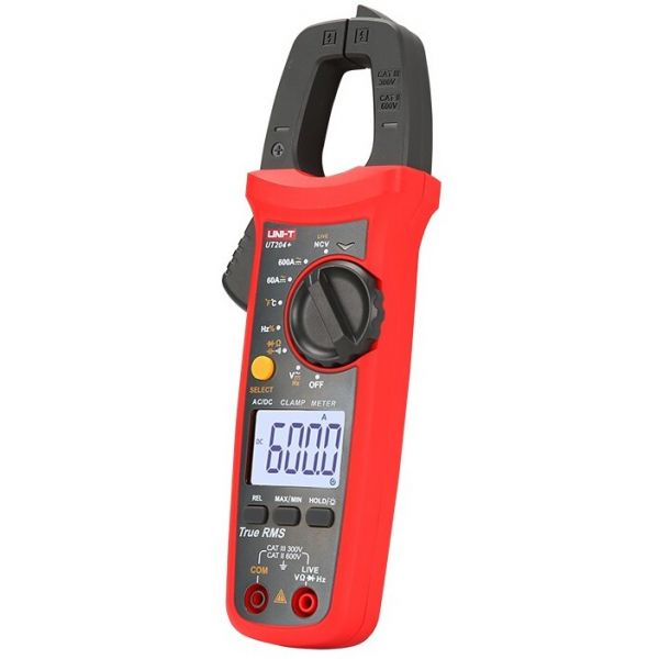 Pinça Amperimétrica Digital (AC / DC) 600A – UT204+