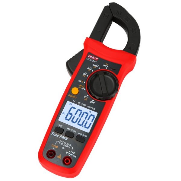 Pinça Amperimétrica UT202A + – UNI-T