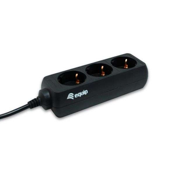 Ficha Elétrica Tripla 3 Schuko