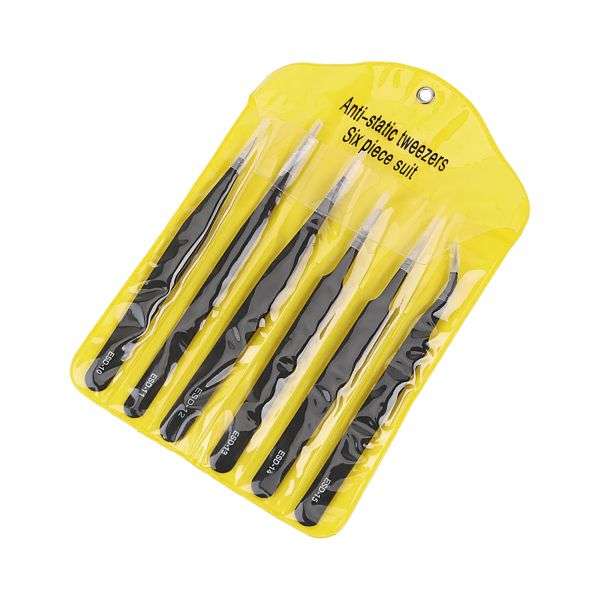 Conjunto de 6 Pinças Anti – Estáticas