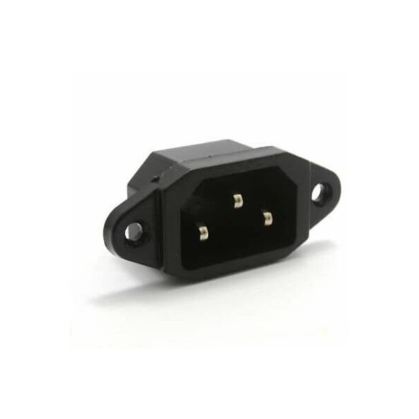 Conetor de Alimentação Macho 10A 250VAC – ADAM TECH