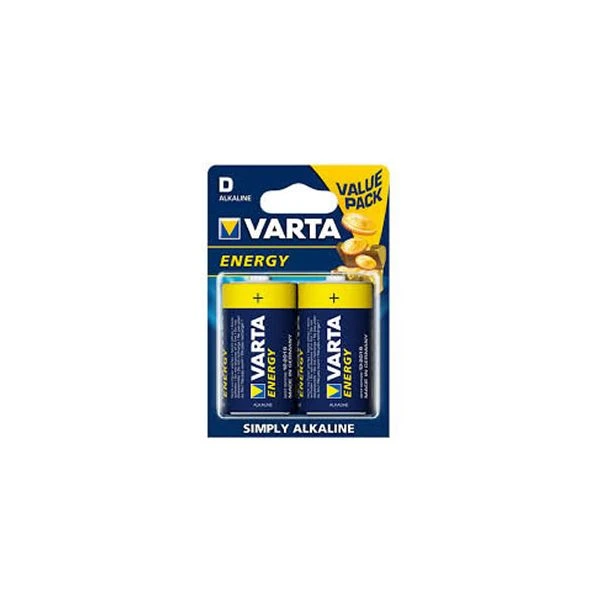Blister 2 Pilhas Alcalinas LR20 Tipo D 1.5V 15000mAh