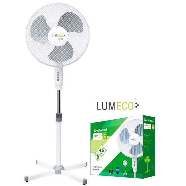 Ventoinha de Pé 45W Ø40cm Altura Regulável 105-125cm Branca – EDM
