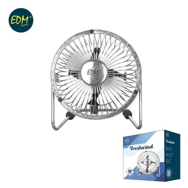 Ventoinha Industrial de Chão 100W Ø45x54cm Preta – EDM