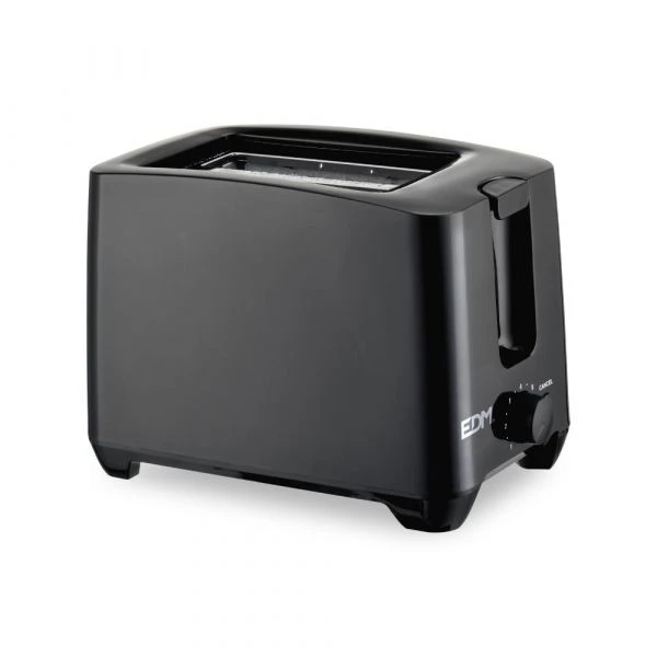 Torradeira 750W com Dupla Ranhura Preta – EDM
