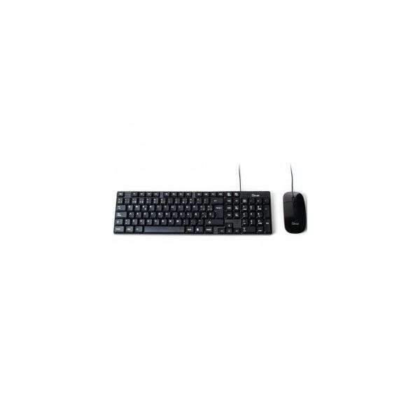Kit Teclado + Rato USB Preto – L-LINK
