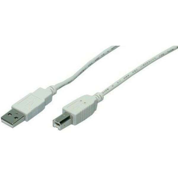 Cabo USB 2.0 USB A – USB B com 2 metros Preto – LOGILINK