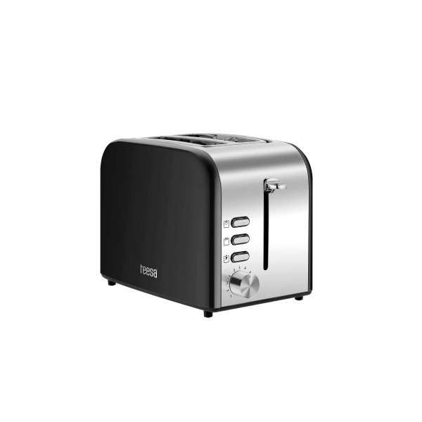 Torradeira 850W Preta e Cinza – TEESA