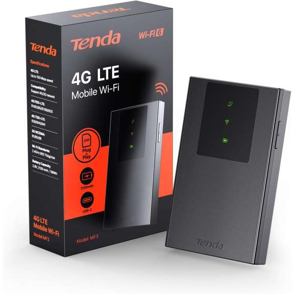 Roteador de Rede Móvel 4G LTE 2.4GHz 150Mbps – TENDA