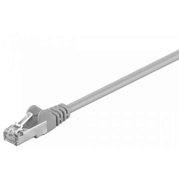 Cabo de Rede F/UTP 5e CCA PVC 26AWG Blindado 1 metro Cinzento – GOOBAY
