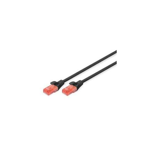 Cabo de Rede U/UTP6 LSZH 2 metros 26AWG Preto – DIGITUS