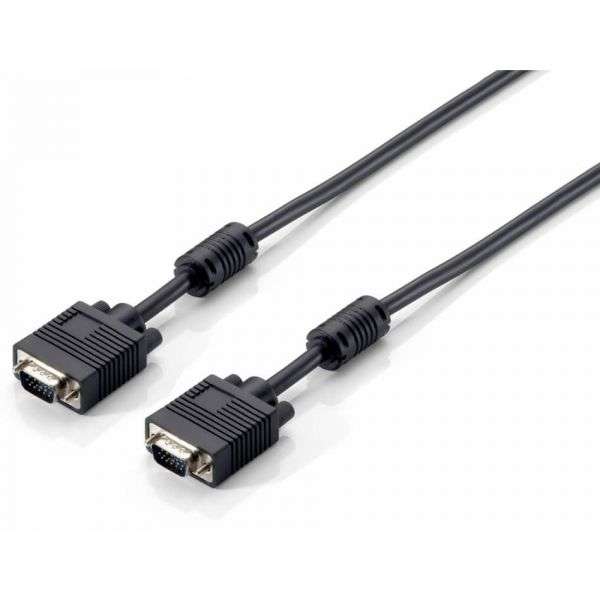 Cabo VGA Macho-Macho Blindado com 2 metros Preto
