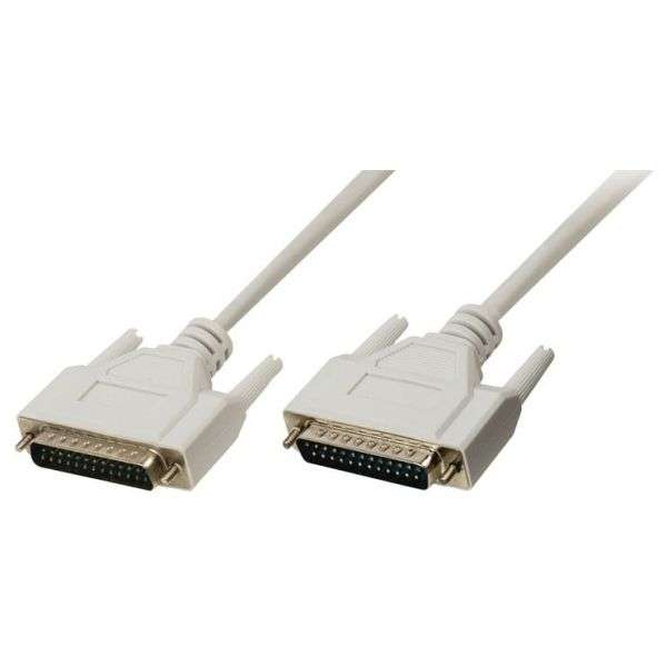 Cabo DB25 Macho-Macho com 10 metros Branco