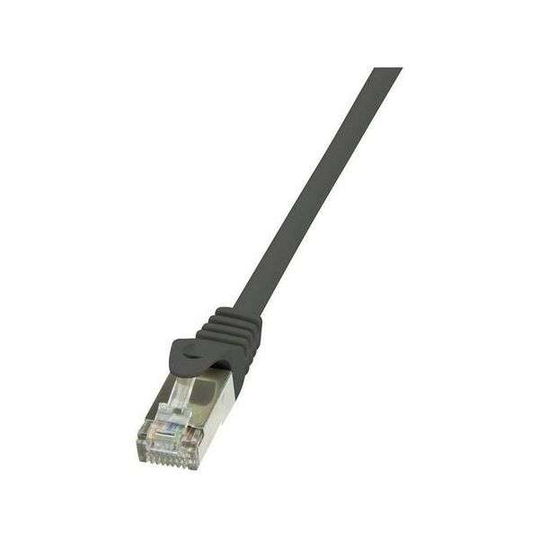 Cabo de Rede F/UTP Cat 6 PVC 26AWG 0.5 metros Preto – LOGILINK