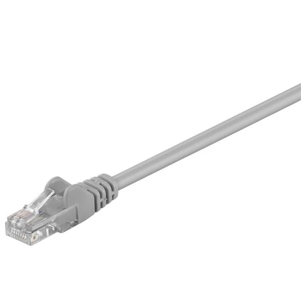 Cabo de Rede CAT 5e, U / UTP 1 metro Cinza – PVC