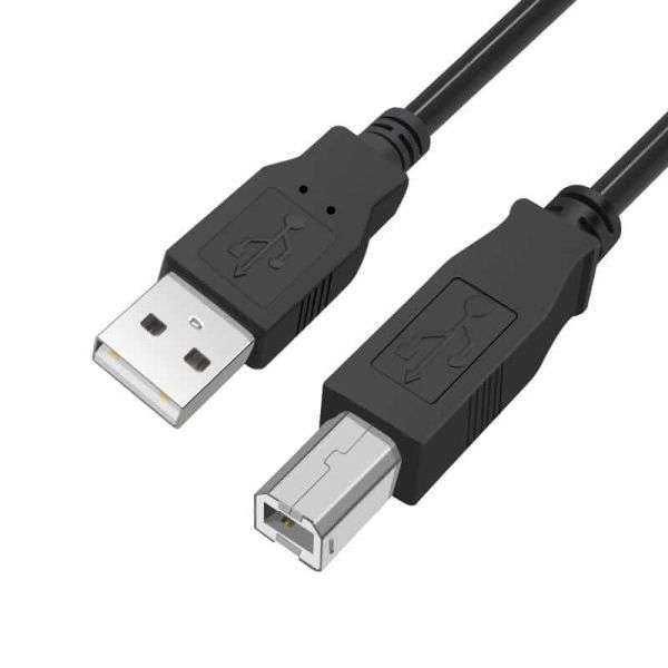Cabo USB 2.0 USB A – USB B 5 metros Preto – VCOM