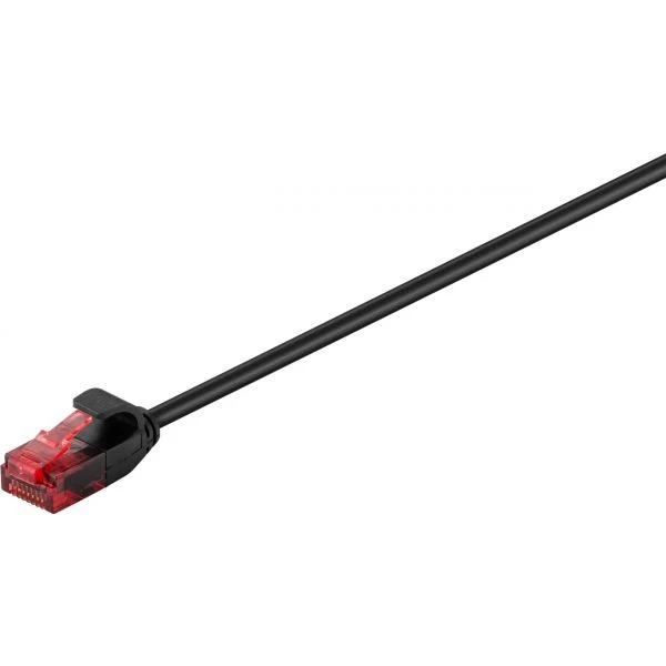 Cabo de Rede CAT 6 patch cable U / UTP com 0,25 metros Preto – PVC