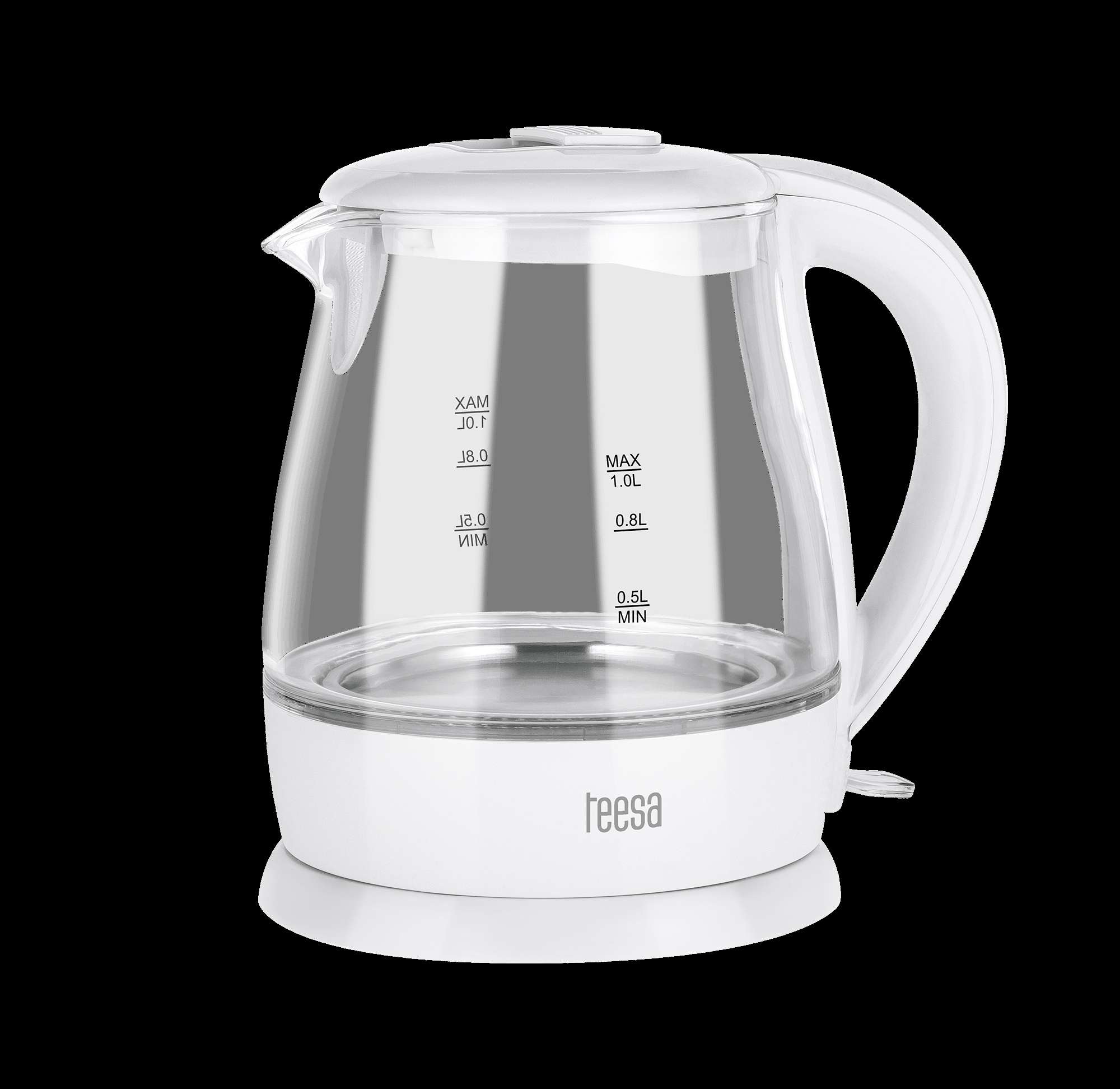 Chaleira Elétrica em Vidro 1650W 1L Branca – TESA