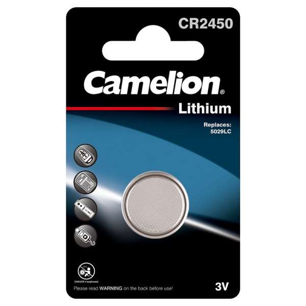 Pilha Lithium 3V CR2450 – CAMELION