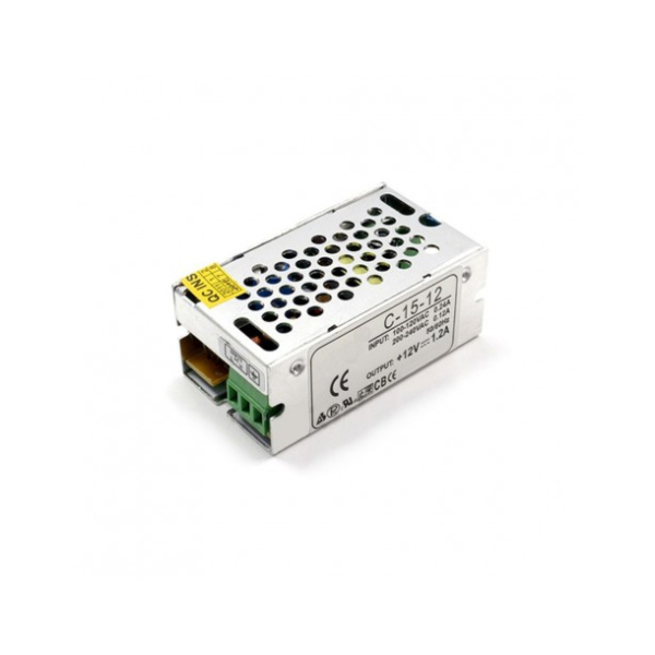 Transformador 15W 12V Metálico IP20